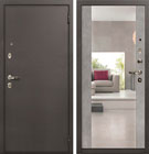 Входная дверь Лекс 1А Стиль с зеркалом Бетон серый (панель №102)