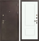 Входная дверь Лекс 5А Цезарь Вероника-1 Шпон Эмаль Белая (панель №55)