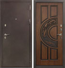 Входная дверь Лекс 5А Цезарь Винорит Голден патина черная (панель №27)
