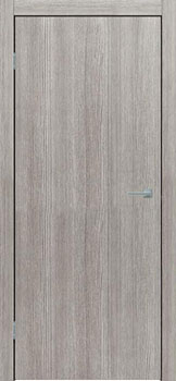 Межкомнатная дверь L10 кромка ALUM Лиственница серая