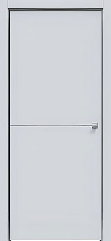 Межкомнатная дверь L10 молдинг кромка ALUM с двух сторон Сатин серый