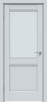 Межкомнатная дверь L12 Сатин серый