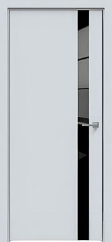 Межкомнатная дверь L20 кромка ALUM с двух сторон Сатин серый